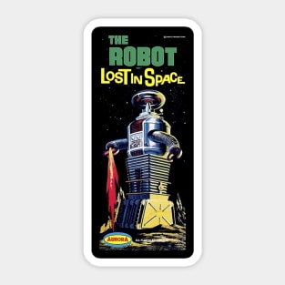 Vintage Aurora Model Kit Box Art - Robot from Lost in Space Sticker